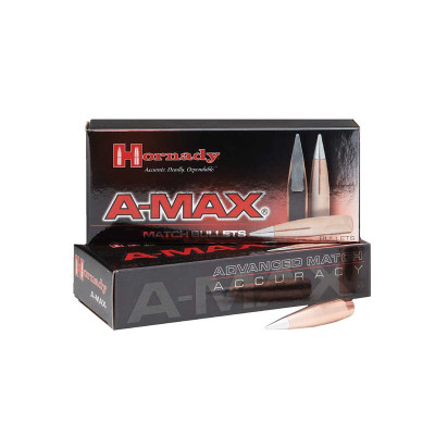 Hornady A-Max .30 Cal 168gr A-Max Bullets Only - 100 Per Box