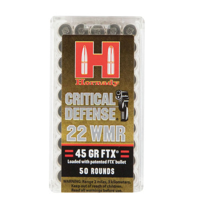Hornady .22WMR Critical Defense 45gr Flex Tip Expanding - 50 Rounds