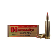 Hornady 22-250 V-Max 55gr Ammunition - 20 Rounds