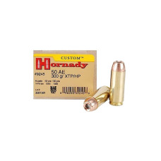 Hornady Custom 50 AE 300gr XTP Hollow Point Ammuntion - 20 Rounds