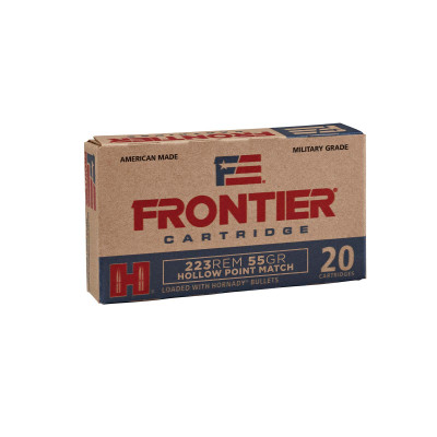 Hornady FR140 Frontier .223Rem 55gr Hollow Point Match - 20 Rounds Hornady FR140 Frontier .223Rem 55gr Hollow Point Match - 20 Rounds