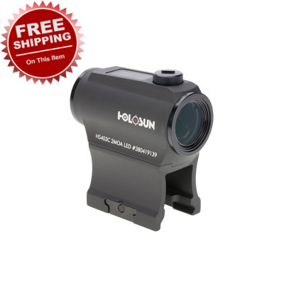 Holosun HS 403C 1x 2MOA Red Dot Solar- Black 