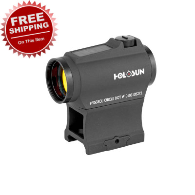 Holosun Micro Red Dot with Circle and Solar Power