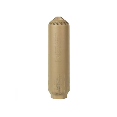 Huxwrx FLOW 556-TI Suppressor with 1/2-28 Flash Hider - FDE Huxwrx FLOW 556-TI Suppressor with 1/2-28 Flash Hider - FDE