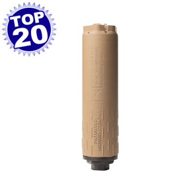 Huxwrx FLOW 9K TI 9mm Titanium Direct Thread Suppressor - FDE
