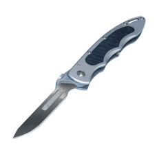 Havalon Knives Piranta Original Skinning Knife with Replaceable Blades - Stainless/Black
