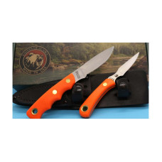 Knives of Alaska Alpha Wolf D2 and Cub Combo - Orange Suregrip Handles