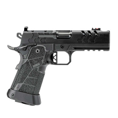 Kimber 2K11 Pro Comp 9mm 4.25in 19+1 Black DLC Compensated Barrel - Black Kimber 2K11 Pro Comp 9mm double stack 1911 with compensated 4.25 inch barrel in black DLC