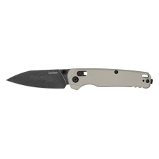 Kershaw Bel Air Reverse Tanto Blackwash Folding Knife - Nickel Cerakote Aluminum Handle