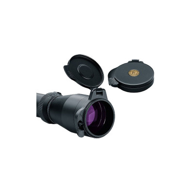 Leupold Alumina Flip-Back Lens Cover Kit 50mm Aluminum Matte Black Standard EyePiece