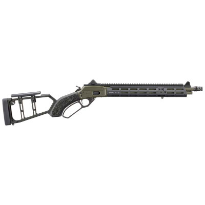 Marlin 1894 Mad Pig Customs .357 Mag / .38 Special 16.1" 8+1 OD Green Threaded Barrel Marlin Model 1894 Mad Pig Customs .357 Magnum lever action rifle in OD Green with M-LOK handguard and ghost ring sights