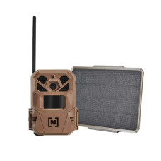 Moultrie Mobile Edge 3 IR Cellular Trail Camera Plus 3.4w Solar Kit - Automatic Multi-Carrier