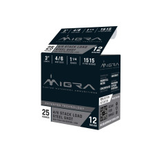 Migra Ammo 12ga 3in 1-1/4oz #4/6 Steel Shot - 25 Rounds Migra Ammo 12ga 3in 1-1/4oz #4/6 Steel Shot - 25 Rounds