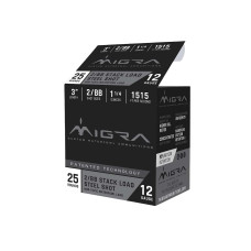 Migra Ammo Staxd 12ga 3in 1-1/4oz #2/BB Steel Shot - 25 Rounds Migra Ammo Staxd 12ga 3in 1-1/4oz #2/BB Steel Shot - 25 Rounds
