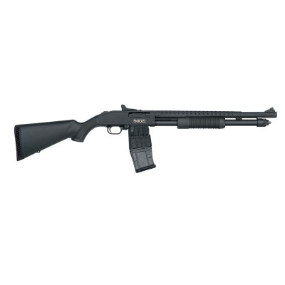 Mossberg 590M Mag-Fed Pump 12Ga 18.5in Barrel 10+1 Synthetic Black Stock