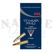 CCI Ammunition - 17HMR 20gr. FMJ 50-Box
