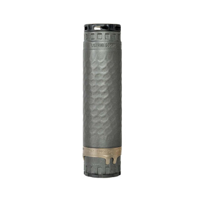 Precision Armament TiTrex-300 3D-printed titanium .30 caliber rifle suppressor with K-Brake and direct thread mount