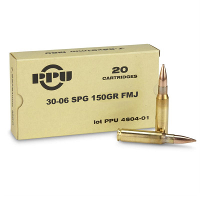 PPU 30-06 SPG 150gr FMJ - 20 Rounds