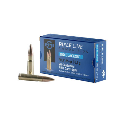 PPU .300 BLK 125gr Full Metal Jacket FMJ - 20 Rounds
