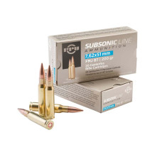 PPU .308 Win SubSonic 200gr FMJBT - 20 rounds