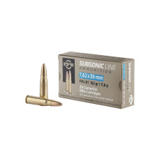 PPU Subsonic 7.62x39 182gr FMJ Ammo - 20 Rounds