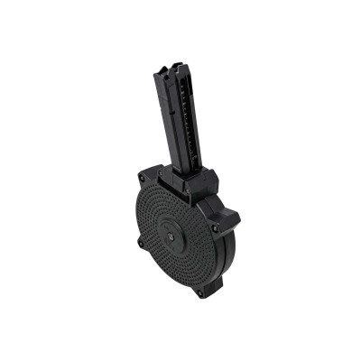 ProMag DRMA127 Taurus TX 50rd Drum .22LR Magazine - Black ProMag Taurus TX22 50-round black polymer drum magazine for .22 LR