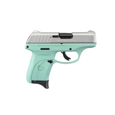 Ruger EC9s 9mm 3.12in Barrel 7+1 Pistol Turquoise Aluminum Cerakote Two-Tone