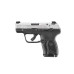 Ruger LCP MAX Compact .380 ACP 2.8in Barrel 10+1 - Two-Tone Ruger LCP MAX 13754 matte stainless .380 ACP pocket pistol with manual safety and loaded chamber indicator