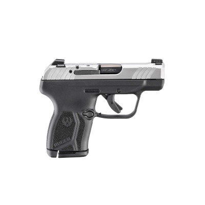Ruger LCP MAX Compact .380 ACP 2.8in Barrel 10+1 - Two-Tone Ruger LCP MAX 13754 matte stainless .380 ACP pocket pistol with manual safety and loaded chamber indicator