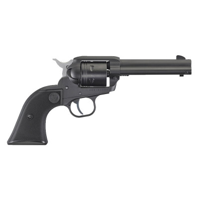 Ruger Wrangler 22LR 4.6in Barrel Black with Black Checkered Grip - 6 Round Revolver