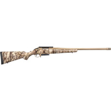 Ruger American 7mm-08 Rem Go Wild Camo with 22in Bronze Cerakote Threaded Barrel