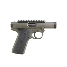Ruger Mark IV 22/45 .22 LR 3in Threaded Barrel Pistol - OD Green