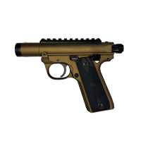 Ruger Mark IV 22/45 .22 LR 3in Threaded Barrel Pistol - Burnt Bronze