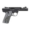 Ruger Mark IV 22/45 Lite .22 LR 4.4in Threaded Barrel Pistol - Black/Grey G10 Grip