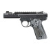 Ruger Mark IV 22/45 Lite .22 LR 4.4in Threaded Barrel Pistol - Black/Grey G10 Grip