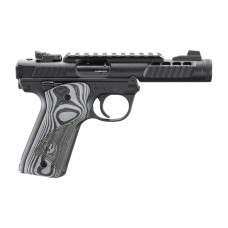 Ruger Mark IV 22/45 Lite .22 LR 4.4in Threaded Barrel Pistol - Black/Grey G10 Grip