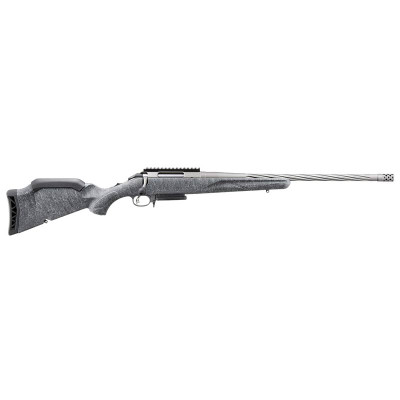 Ruger American GEN II 6.5 Creedmoor 20in Spiral Fluted Threaded Rifle - Grey