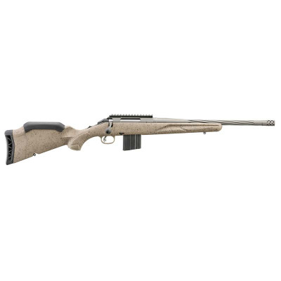 Ruger American Ranch GEN II 6.5 Grendel 16in Cobalt Cerakote Barrel Rifle - Flat Dark Earth Splatter