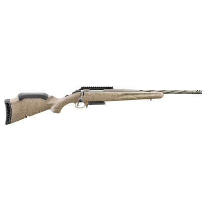Ruger American Ranch GEN II .308 WIN 16in Cobalt Cerakote Barrel Rifle - Flat Dark Earth Splatter