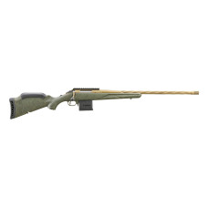 Ruger American Predator GEN II 6mm ARC 22in Burnt Bronze Cerakote Sprial Fluted Barrel Rifle - Green Splatter
