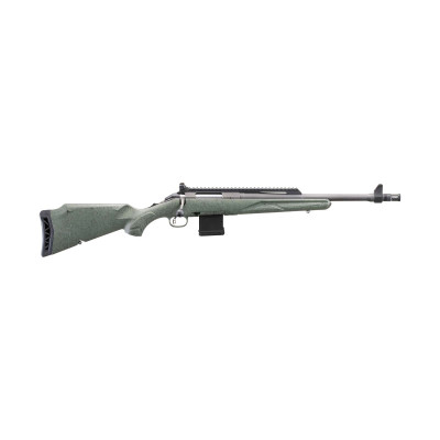 Ruger American GEN II Scout 5.56 NATO 16.1in 10+1 Cobalt Cerakote Barrel - Leaf Green Splatter