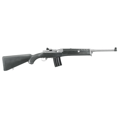 Ruger Mini-14 Ranch 5.56 NATO / 223 REM Rifle - Stainless / Black Synthetic Stock