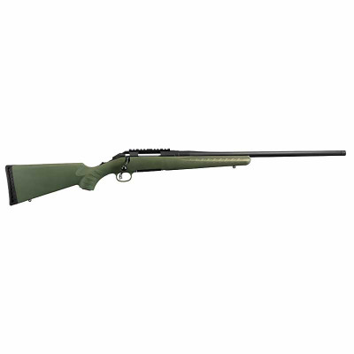 Ruger American Predator 6.5 Creedmoor 22in Rifle - Matte Black / Moss Green Composite Stock