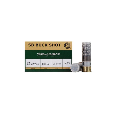 Sellier & Bellot 12Ga 2.75in 00-Buck Shot - 10 Rounds