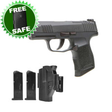 Sig Sauer P365 9mm 3.1in Barrel Optics Ready  - Tac Pac 3 -12rd Mags and Holster