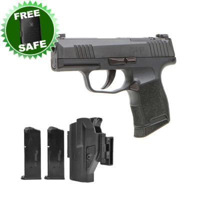 Sig Sauer P365 9mm 3.1in Barrel Optics Ready  - Tac Pac 3 -12rd Mags and Holster
