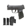 Sig Sauer P365 9mm 3.1in Barrel Optics Ready - Tac Pac 3 -12rd Mags and Holster Sig Sauer P365 9mm 3.1in Barrel Optics Ready - Tac Pac 3 -12rd Mags and Holster