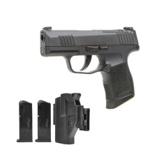 Sig Sauer P365 9mm 3.1in Barrel Optics Ready  - Tac Pac 3 -12rd Mags and Holster