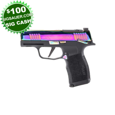 Sig Sauer P365X 9mm 3.1in 12+1 Optics Ready with Manual Safety - Rainbow
