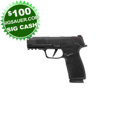 Sig Sauer P365 XMACRO 9mm 3.7in 17+1 Pistol Manual Safety - Black Nitron Optic Ready